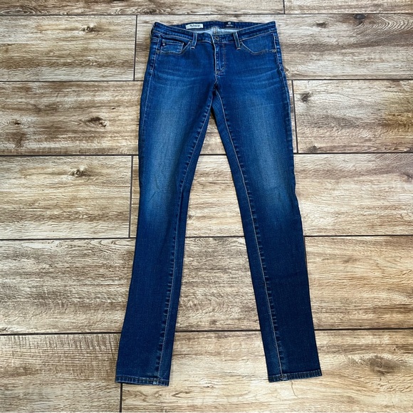 AG Adriano Goldschmied The Legging Super Skinny Fit Jeans Size 27 R Dark Blue - Picture 3 of 15